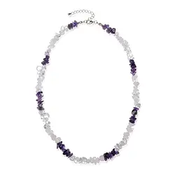 0600013001 Collier Barock Kombi Rosenquarz, Amethyst, Bergkristall "Schönheit & Wohlbefinden" | Marco Schreier