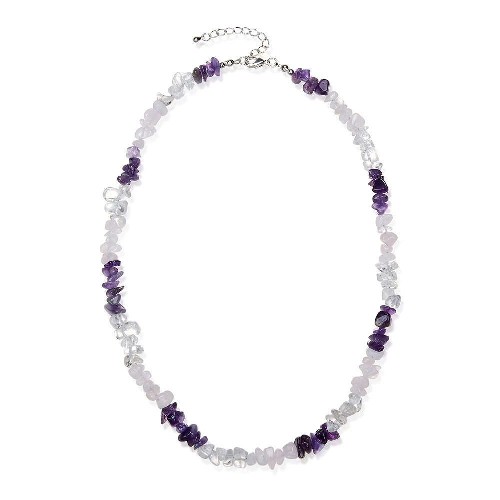 Collier Barock Kombi Bergkristall, Amethyst, Rosenquarz | Marco Schreier