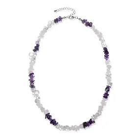 Baroque Necklace with Rock Crystal, Amethyst, and Rose Quartz | Marco Schreier