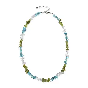 Baroque Apatite, Peridote, and Rock Crystal Necklace | Marco Schreier