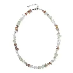 0600013008 Colliers Baroque Combinaison Cristal de roche, Agate, Serpentine | Marco Schreier