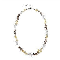 0600013011 Collier Baroque Combi Cristal de roche, Citrine (chauffée), Quartz fumé | Marco Schreier