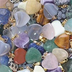 0600020015 Pendentif stylo coeur 1,5cm, mixte, anneaux dorés (100 pcs/UC) | Marco Schreier