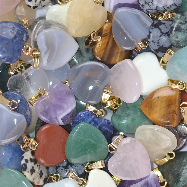 Ciondolo a cuore 1,5 cm, misto, occhiello color oro (100 pz./ UC) | Marco Schreier