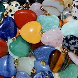 0600020020 Pendentif stylo coeur 2,0cm, mixte, anneaux dorés (100 pcs/UC) | Marco Schreier