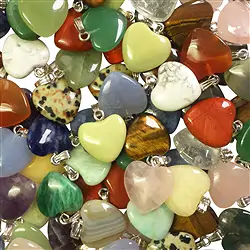 0600020115 Alfiler colgante corazón 1,5cm, mixto, Anilla color plata (100 unid./VE) | Marco Schreier