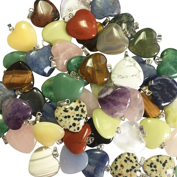 Ciondolo a cuore 2,0 cm, misto, occhiello color argento (100 pz./ UC) | Marco Schreier