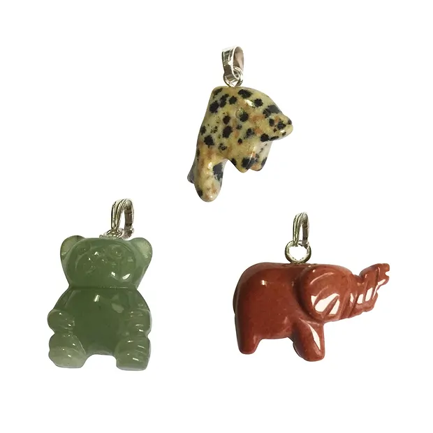 Pendentifs animaux 2cm, anneaux couleur argent (50 pcs/UC) | Marco Schreier