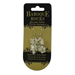 0600040108 Baroque combination earrings, Agate, Rock Crystal, Serpentine | Marco Schreier