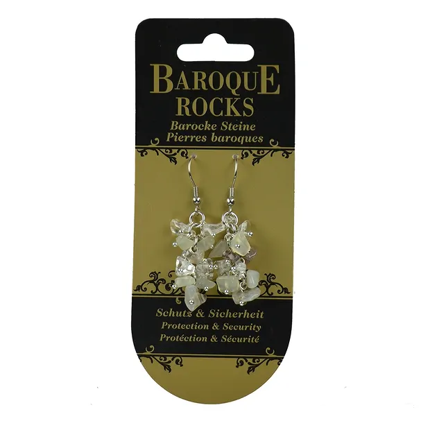 Ohrhänger Barock, Achat, Bergkristall, Serpentin | Marco Schreier