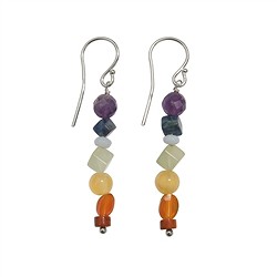 0600040929 Orecchini Chakra, circa 5 cm | gemme, pietre curative e gioielli all'ingrosso