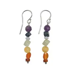 0600040929 Earrings Chakra, approx. 5cm | wholesale supplier gems, healing stones & jewelry