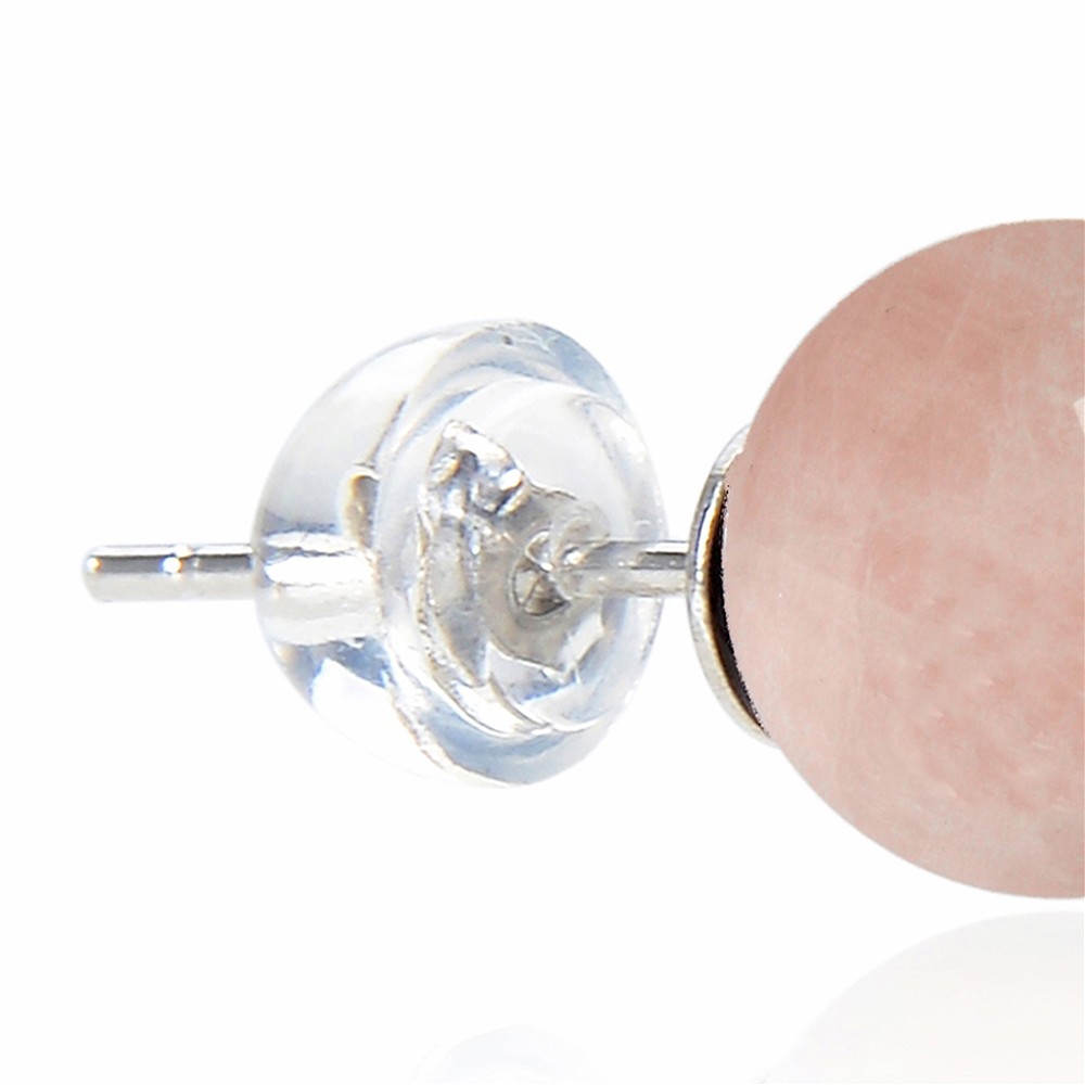 10 paires de Clous d'oreilles boules, pierres mélangées, 8mm, rhodié | Marco Schreier