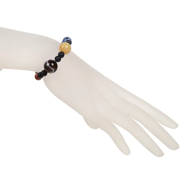 Bracelet "Planètes", 18,5cm, avec carte descriptive en pochette | Marco Schreier