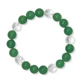 Pulsera, Cristal de roca/aventurina, cuentas de 10 mm | Marco Schreier
