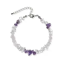 0600050601 Armband Barock Kombi, Amethyst, Rosenquarz, Bergkristall | Marco Schreier