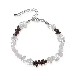 0600050609 Armband Barock Kombi, Bergkristall, Rosenquarz, Granat | Marco Schreier