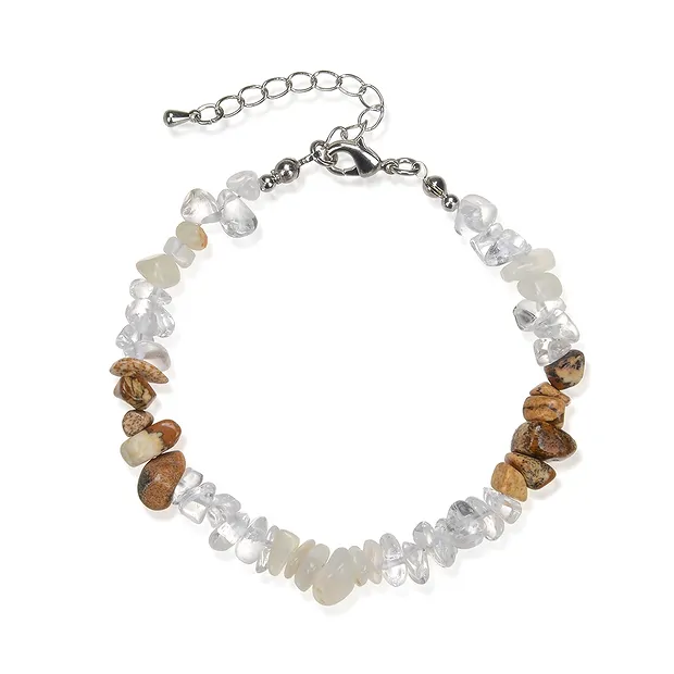 Bracelet Baroque Combi, Rock Crystal, Picture jasper, Moonstone | Marco Schreier