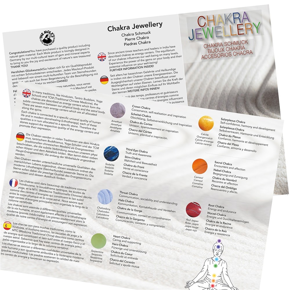 Bracciale Chakra "Crystal", 19 cm (elasticizzato) | Marco Schreier