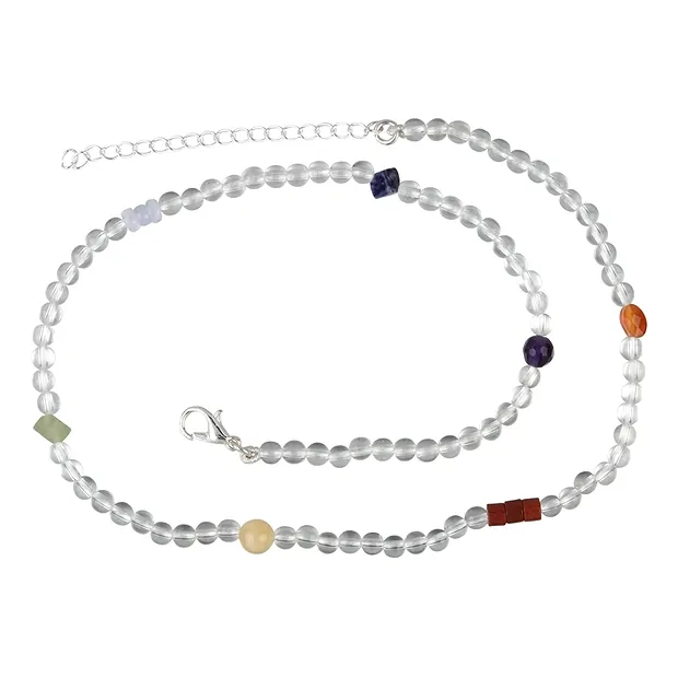 Chakra-Armband "Crystal", 19cm (elastisch) | GH Edelsteine, Heilsteine & Schmuck