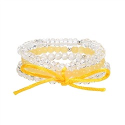 0600060008 Armband-Set &quot;Sunny Day&quot; (Bergkristall, Orangencalcit), 18cm (mittel) | Marco Schreier