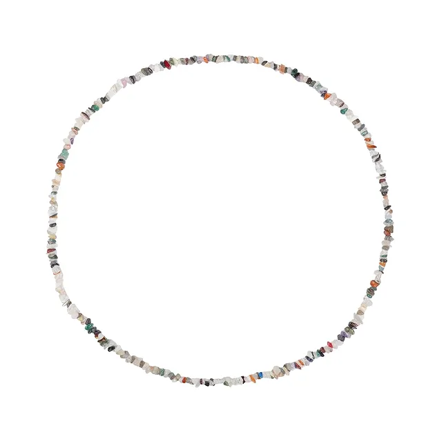 Chaînes (chaîne à éclats), pierres mélangées, 90cm, sans fin | Marco Schreier