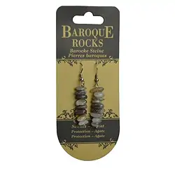 0600140005 Orecchini Barocco Classico, Agata | Gemme Schreier, pietre curative e gioielli