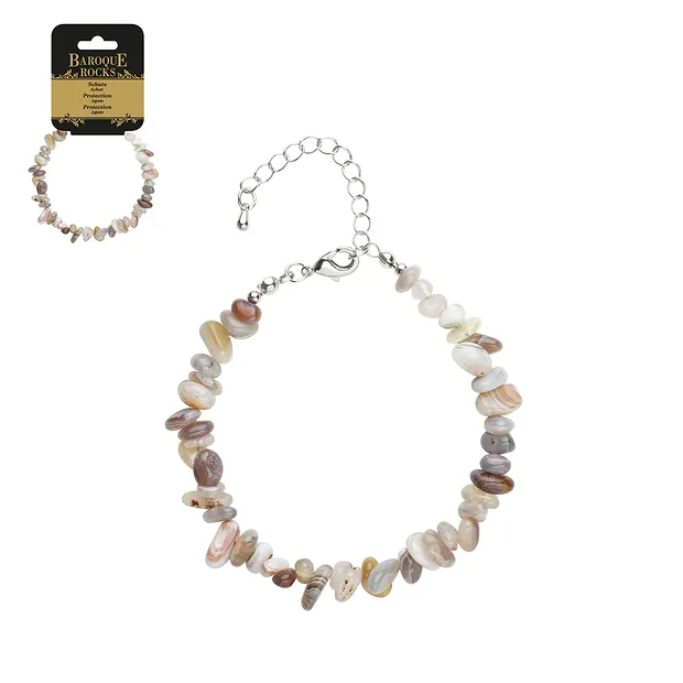 Bracelet Baroque Classic, Agate | wholesaler gems, healing stones & jewelry