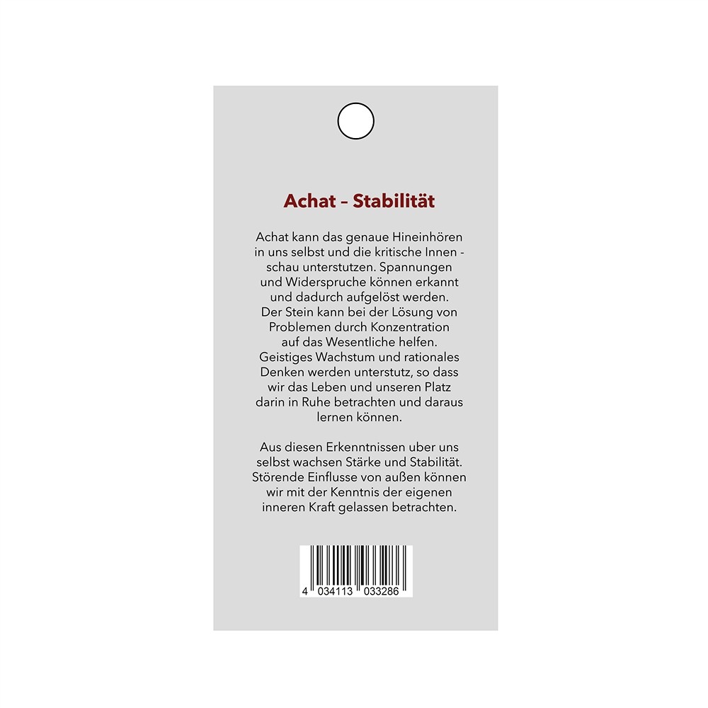 Ciondolo in pietra di potenza Agata (stabilità) | Marco Schreier