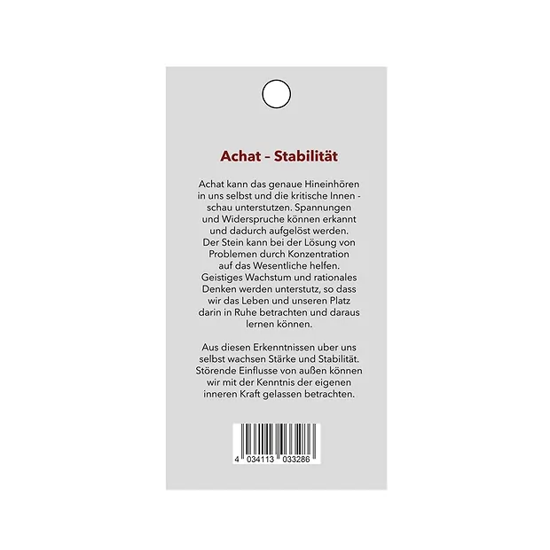 Pendentif pierre de force Agate (stabilité) | Marco Schreier