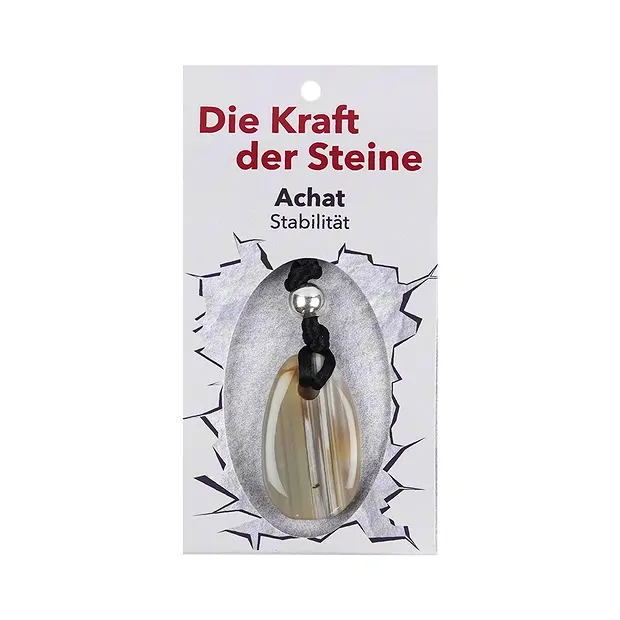 Kraftstein-Anhänger Achat (Stabilität) | Edelsteine, Heilsteine & Schmuck-Handel