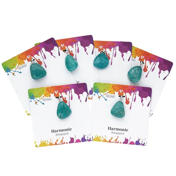 Ciondolo Amazzonite, Pietra burattata piccola, rodiata | Marco Schreier