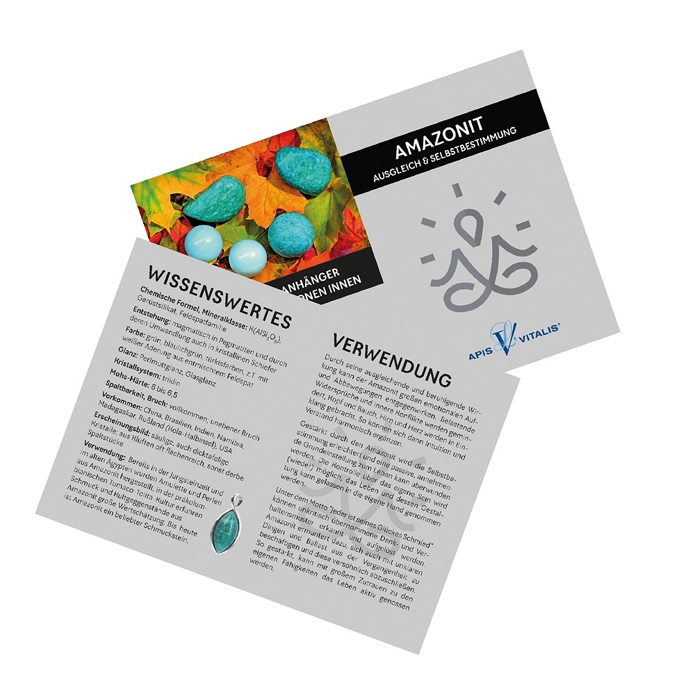 Pendentif Amazonite "Equilibre et autodétermination". | Marco Schreier