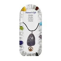 0601222033 Tumbled Stone Pendant with eyelet, amethyst, for floor stand | Marco Schreier