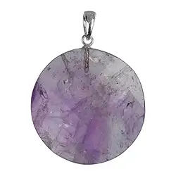 0601225151 Anhänger Scheibe facettiert Amethyst | Schreier Edelsteine, Heilsteine & Schmuck