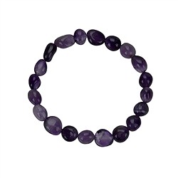 0601250020 Bracciale, ametista, pepite da 10-12 mm | grossista gemme e pietre curative