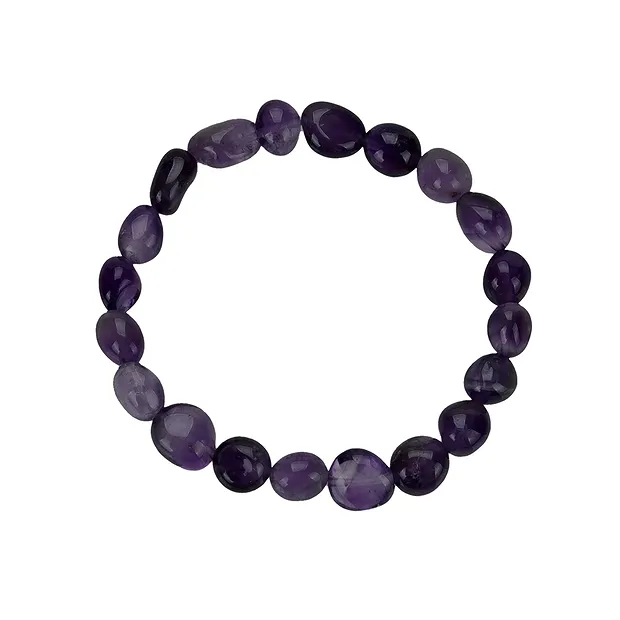 Bracelet, amethyst, 10 - 12mm nuggets | wholesale gems, healing stones & jewelry