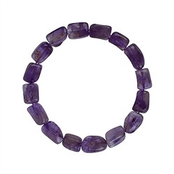 0601250021 Bracelet, amethyst, 10-12mm nuggets | wholesaler gems, healing stones & jewelry