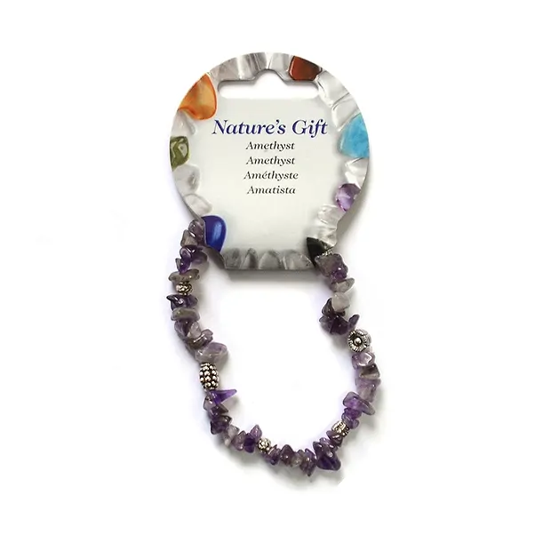 Splinter bracelet, amethyst | Schreier wholesale; gems, healing stones & jewelry
