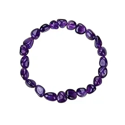 0601250079 Bracelet, amethyst extra, 06-08mm nuggets | wholesaler gems & healing stones