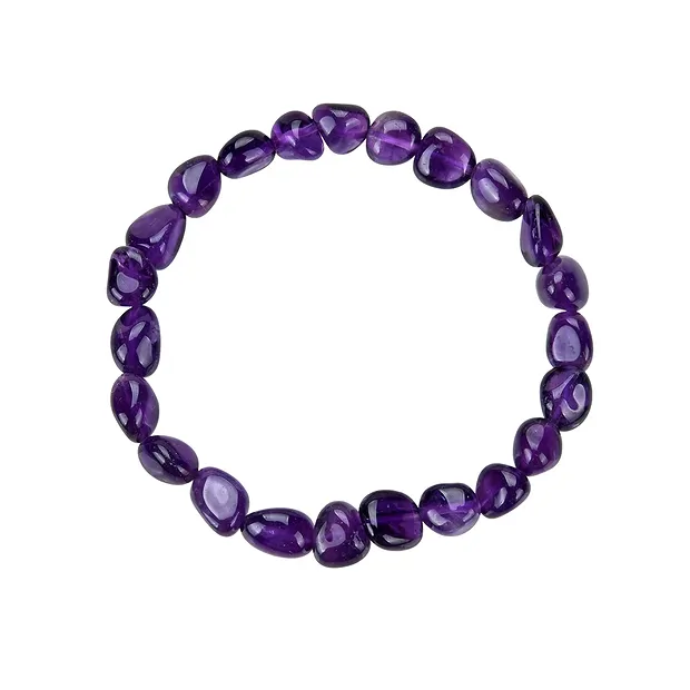 Armband, Amethyst extra, 06-08mm Nuggets | GH Edelsteine, Heilsteine & Schmuck