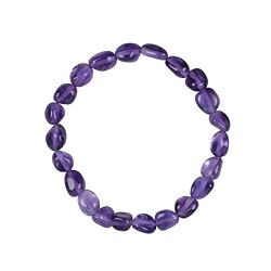 0601250090 Bracelet, amethyst extra, 10mm nuggets | Schreier gems, healing stones &amp; jewelry