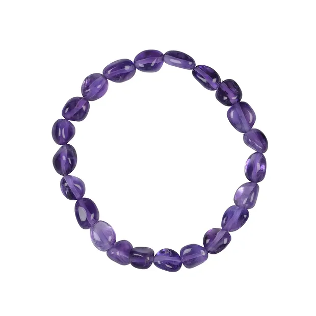 Armband, Amethyst extra, 10mm Nuggets | Edelsteine, Heilsteine & Schmuck-Handel