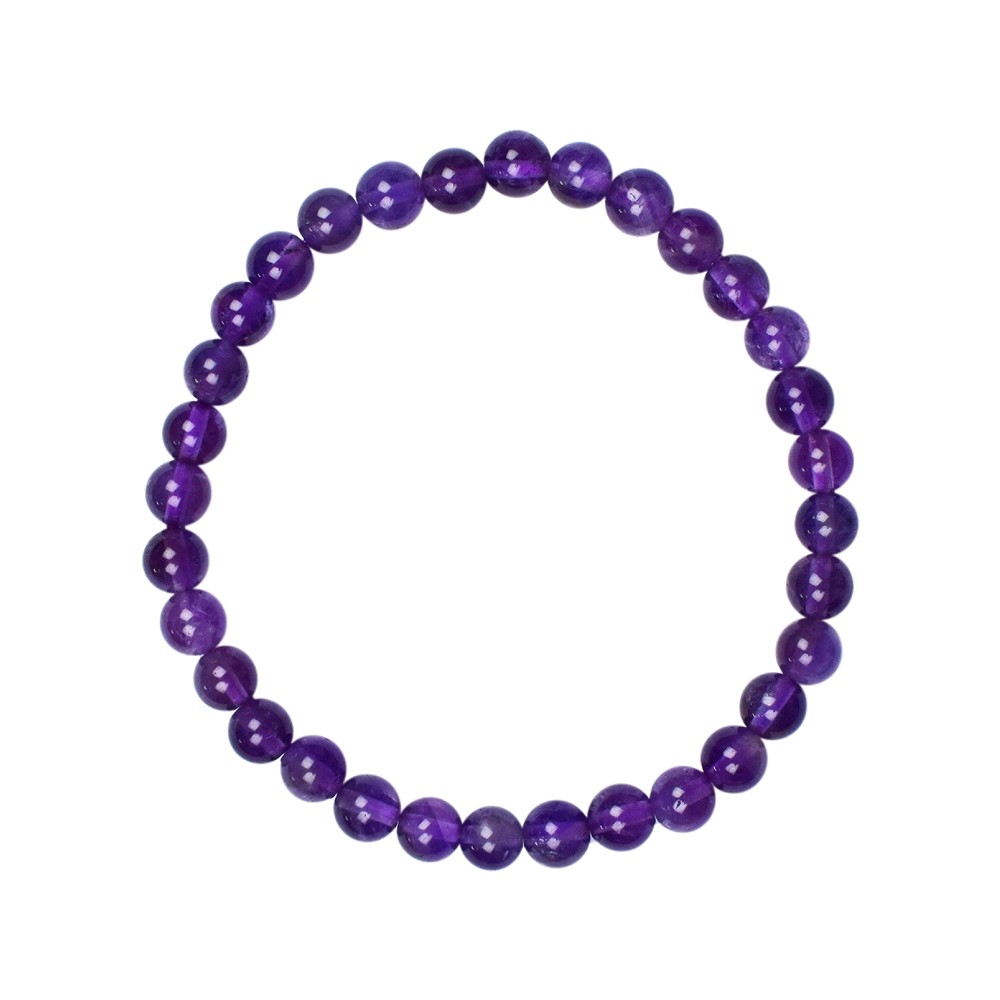 Bracciale, ametista extra, perline da 06 mm | grossista gemme e pietre curative