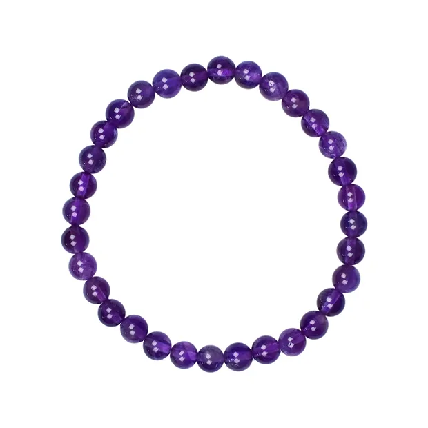 Bracelet, amethyst extra, 06mm beads | wholesaler gems, healing stones & jewelry