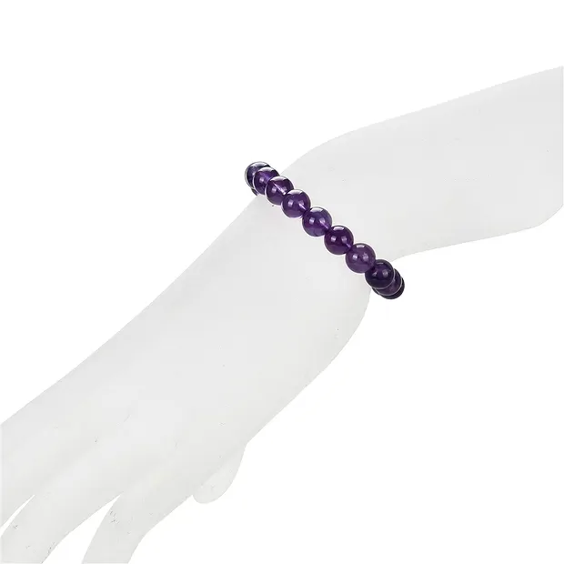 Pulsera, amatista extra, 08mm cuentas | Marco Schreier