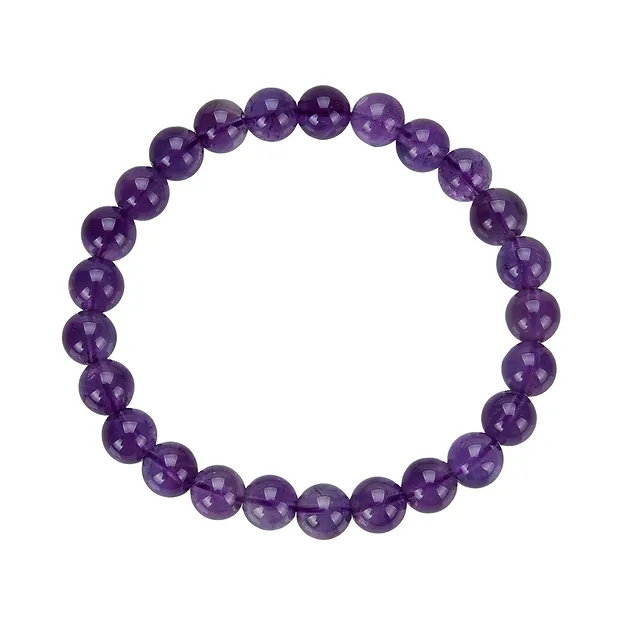 Armband, Amethyst extra, 08mm Kugeln | Schreier Edelsteine, Heilsteine & Schmuck