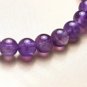 Bracciale, ametista, perline da 06 mm, 15 cm (per bambini) | Marco Schreier