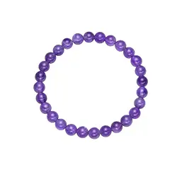 0601250206 Pulsera, amatista, cuentas de 06 mm, 15 cm (para niños) | Marco Schreier