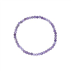 0601250231 Bracelet, amethyst, 03mm beads, faceted, 14cm (short) | Marco Schreier